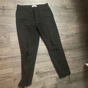 Black flying monkey distressed jeans, like new